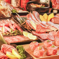 新橋 炭火焼き黒毛和牛 最大129種食べ放題 焼肉 天龍 6枚目